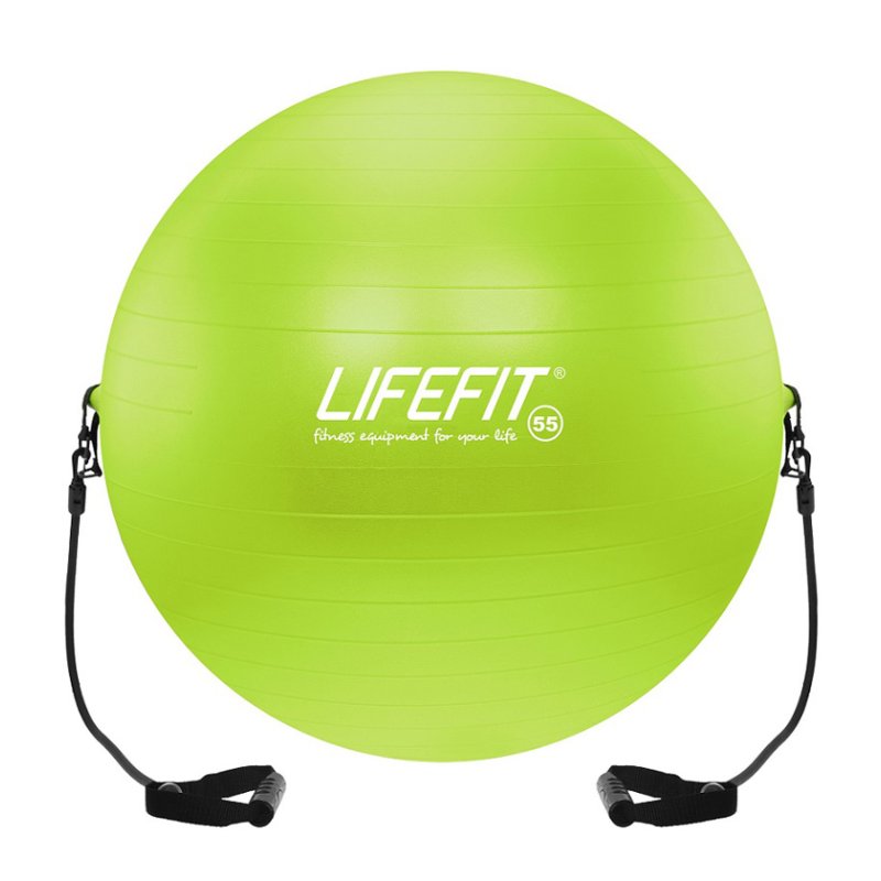 Gymnastický míč s expanderem LIFEFIT® GYMBALL EXPAND 55 cm