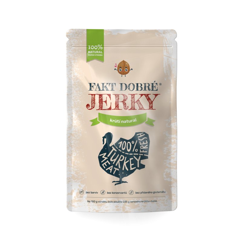 FAKT DOBRÉ JERKY Krůtí natural 20 g