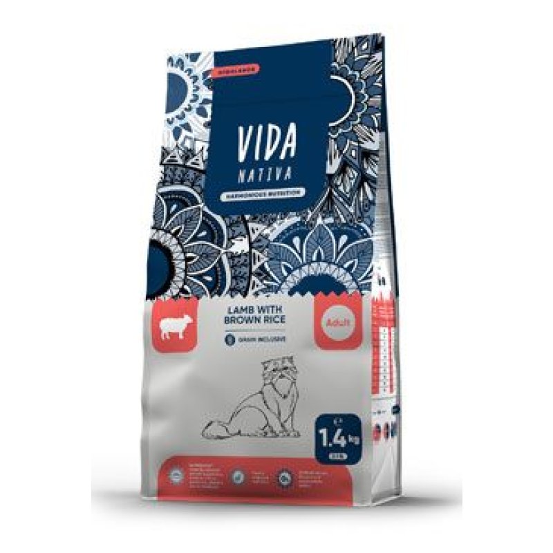 Kraftia VIDA NATIVA CAT Adult Lamb & Rice 1,4 kg