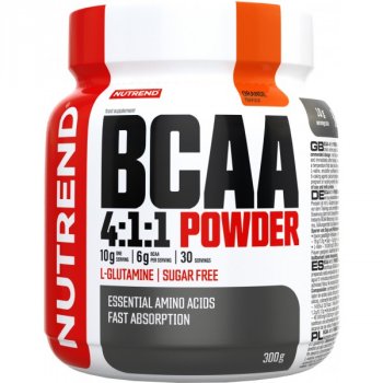 Nutrend BCAA 4:1:1 Powder - 300 g, pomeranč