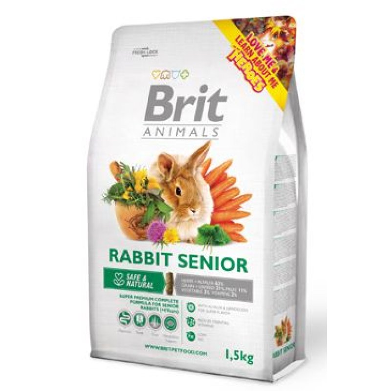 Brit Animals Rabbit Senior Complete 1,5 kg