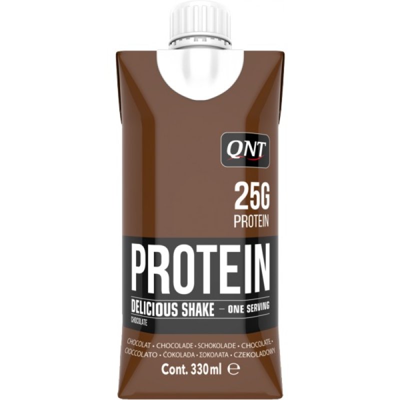 QNT Delicious Protein Shake 330 ml, čokoláda