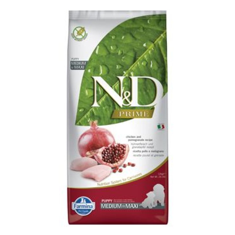 N&D PRIME DOG Puppy M/L Chicken & Pomegranate 12 kg