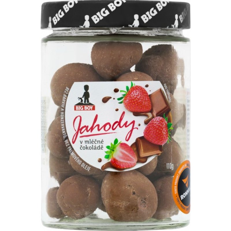 Big Boy Jahody v mléčné čokoládě 120 g