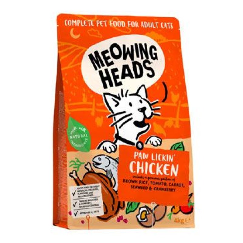 MEOWING HEADS Paw Lickin’ Chicken 4 kg