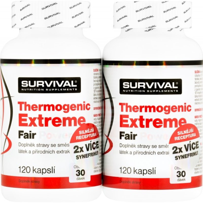 Survival SPALOVAČ Thermogenic Extreme Fair Power 120 cps - AKCE 1+1