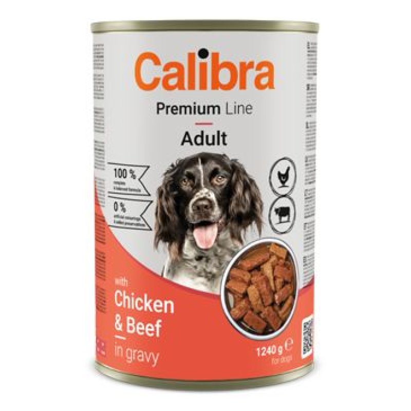 Calibra Dog Premium konz. with Chicken&Beef 1240 g