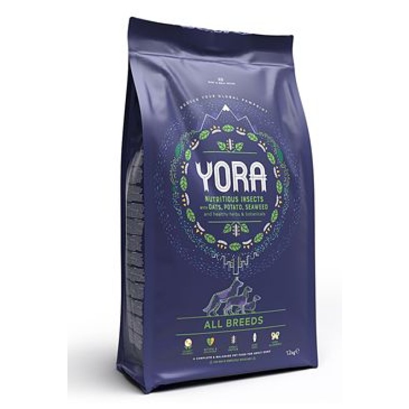 YORA Dog Adult granule z hmyzu All Breeds 12 kg