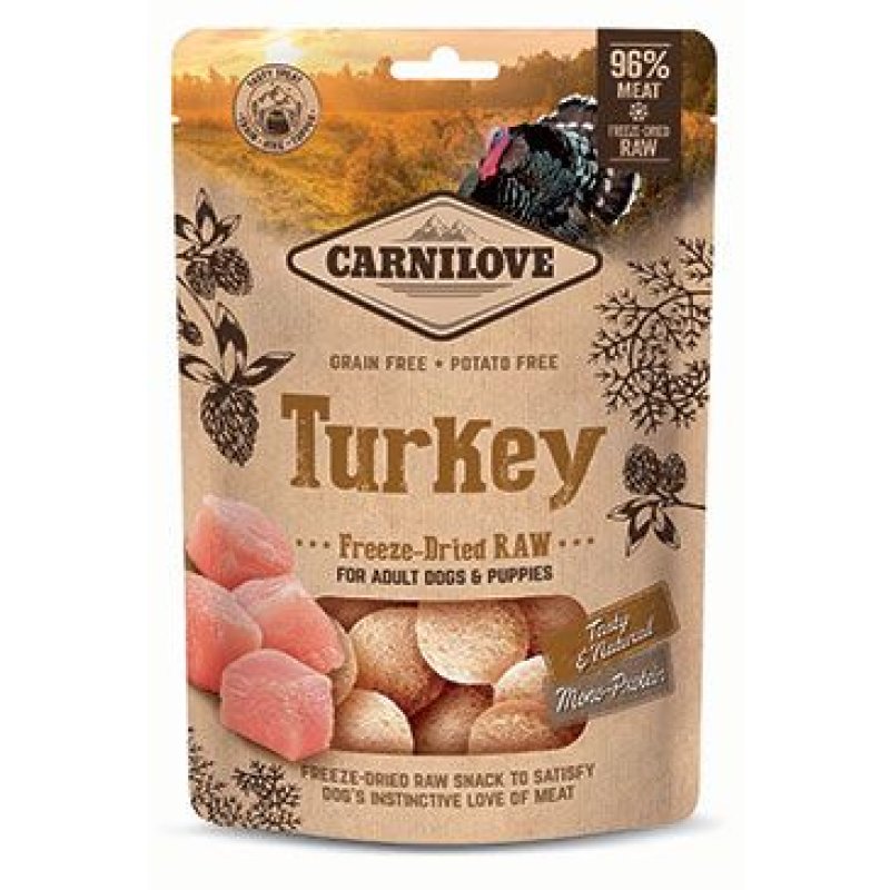 Carnilove Raw Freeze-Dried Snacks Turkey 60 g