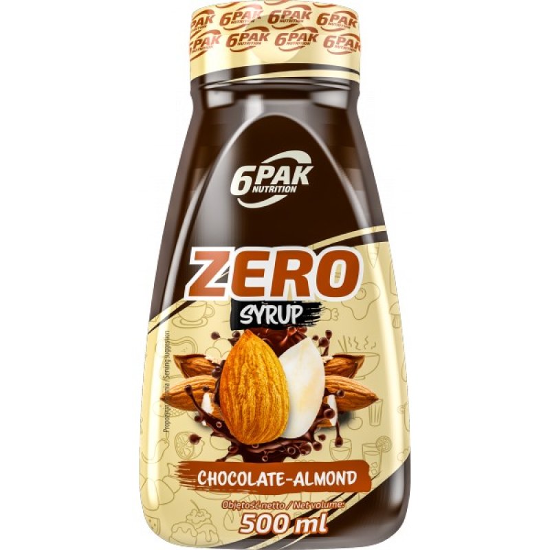 6Pak Nutrition Zero Syrup - 500 ml, čoko-mandle