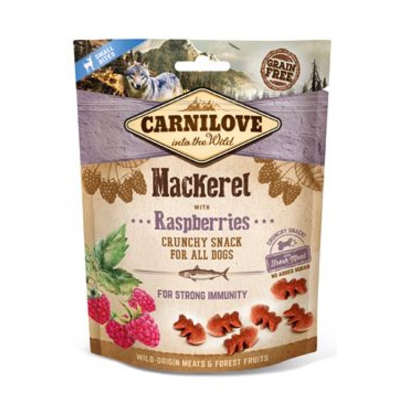 Carnilove Dog Crunchy Snack Mackerel & Raspberries 200 g