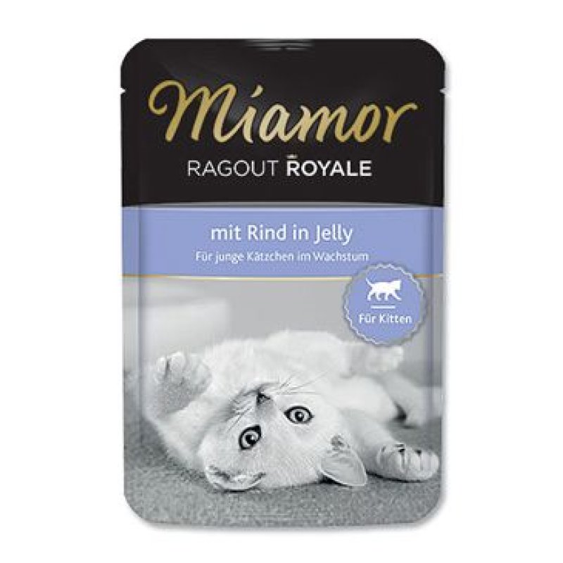 Miamor Cat Ragout Junior kapsa hovězí v želé 100 g