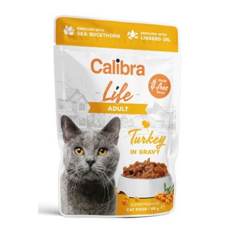 Calibra Cat Life kapsa Adult Turkey in gravy 85 g