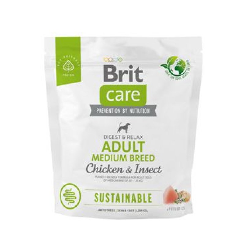 Brit Care Dog Sustainable Adult Medium Breed 1 kg