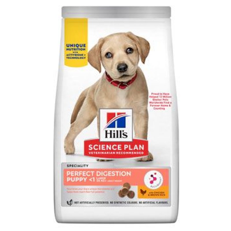 Hill's Can. SP+ AB Perfect Dig Puppy LB Chick Rice 12 kg