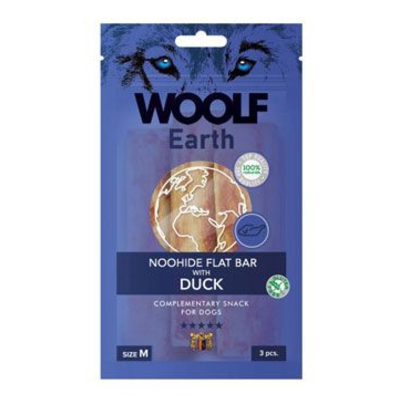 Woolf pochoutka Earth NOOHIDE M Duck 90 g