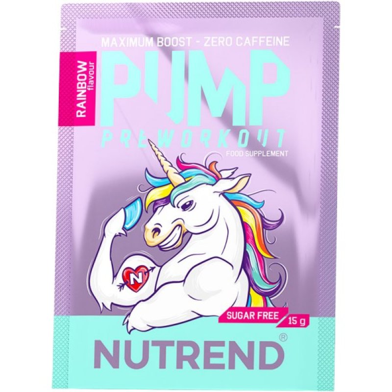 Nutrend Pump Preworkout - 15 g, rainbow