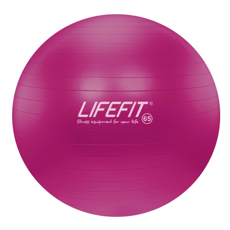 Gymnastický míč LIFEFIT® ANTI-BURST 65 cm, bordó