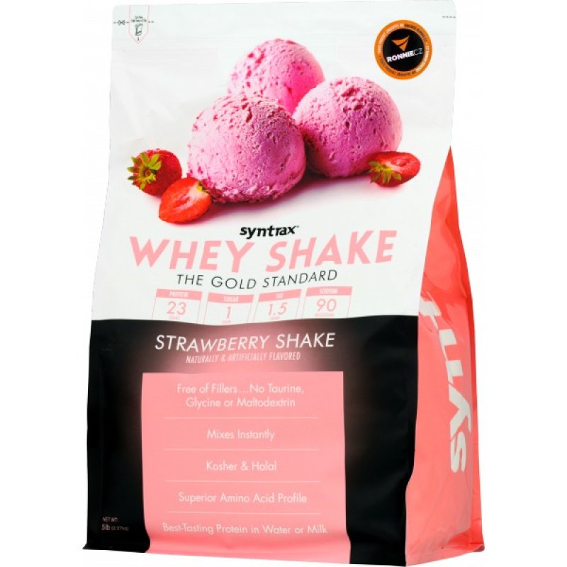 Syntrax Whey Shake Protein - 2270 g, jahoda