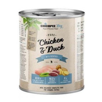 Chicopee Dog konz. Junior Pure Chicken & Duck 800 g