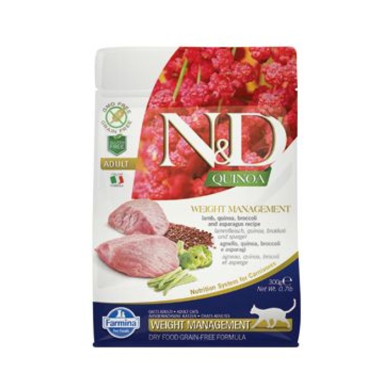 N&D Quinoa CAT Weight Management Lamb & Broccoli 300 g