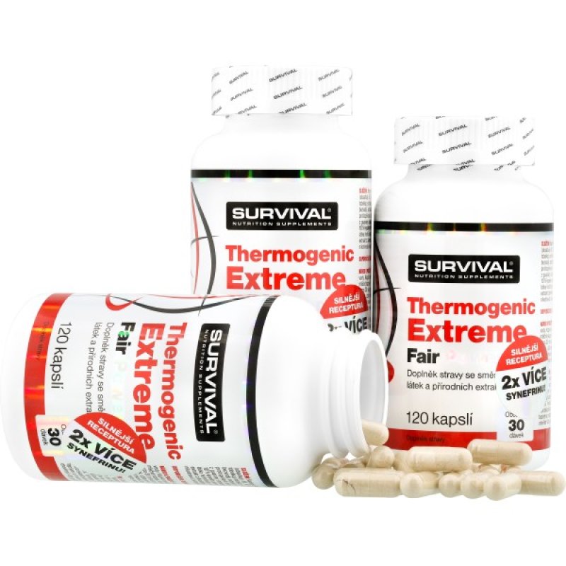 Survival Thermogenic Extreme Fair Power 120 cps - AKCE 2+1 ZDARMA