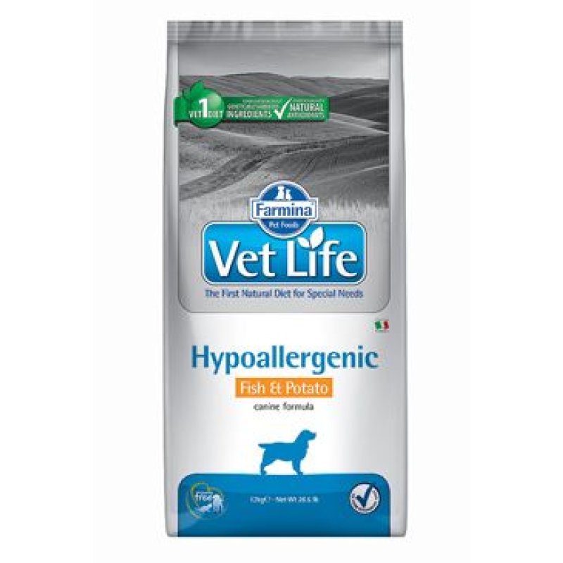 Vet Life Natural DOG Hypo Fish & Potato 12 kg