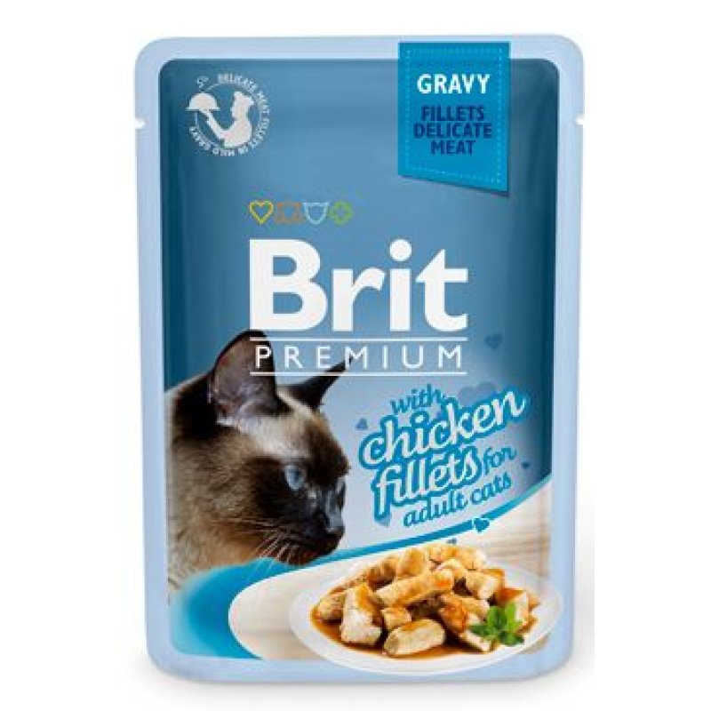 Brit Premium Cat D Fillets in Gravy With Chicken 85 g