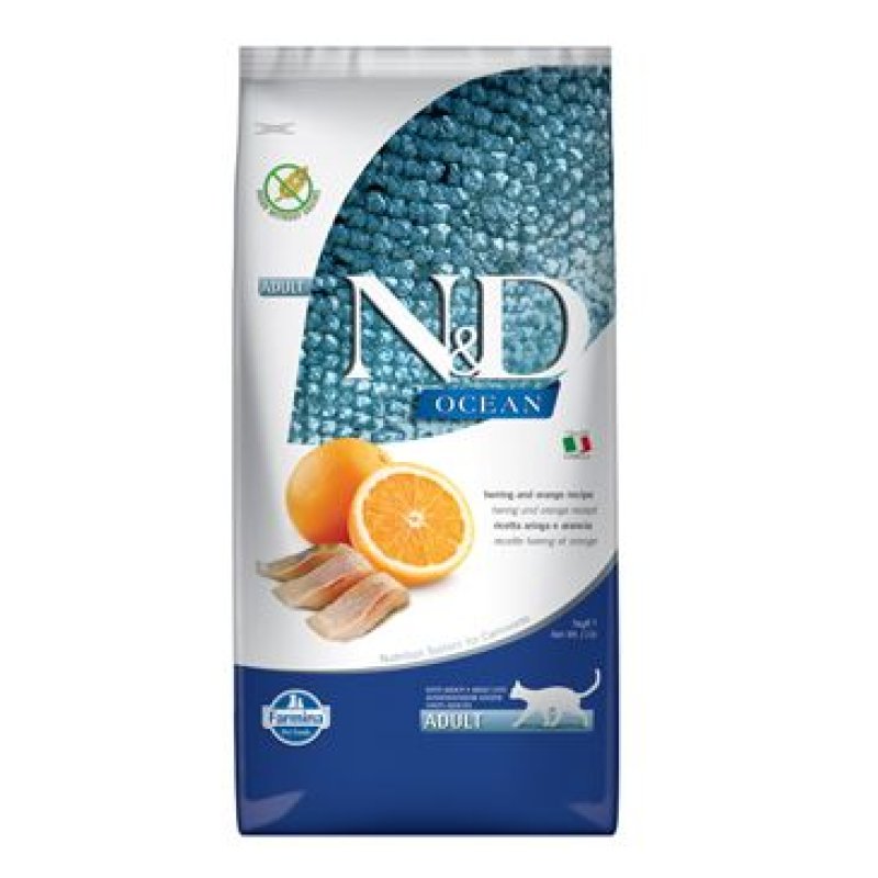 N&D OCEAN CAT Adult Herring & Orange 5 kg