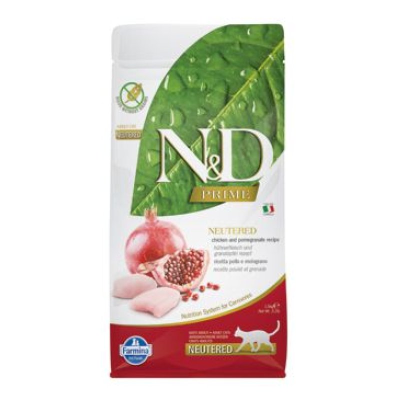 N&D PRIME CAT Neutered Chicken&Pomegranate 10 kg