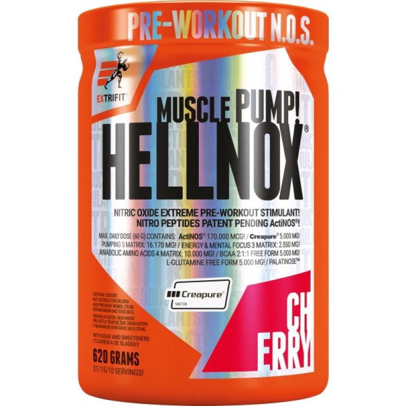 Extrifit Hellnox - 620 g, višeň