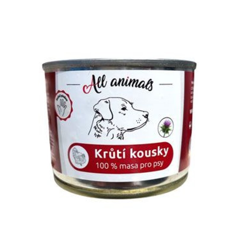 All Animals DOG Krůtí kousky 200 g