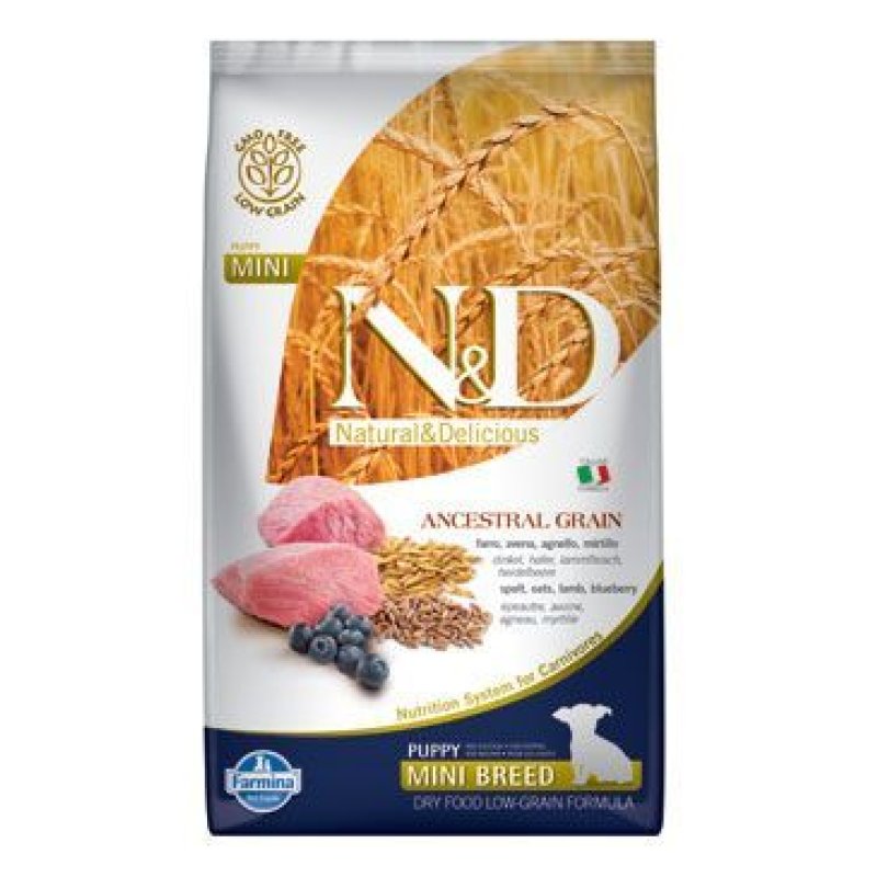 N&D LG DOG Puppy Mini Lamb & Blueberry 7 kg