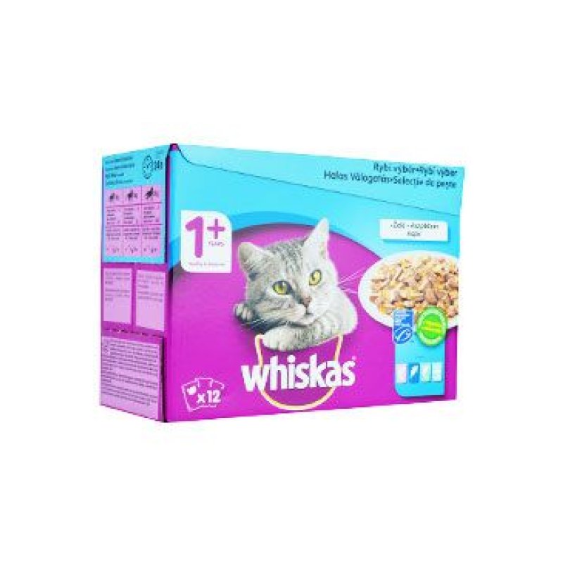 Whiskas kapsa Rybí výběr v želé 12 x 100 g