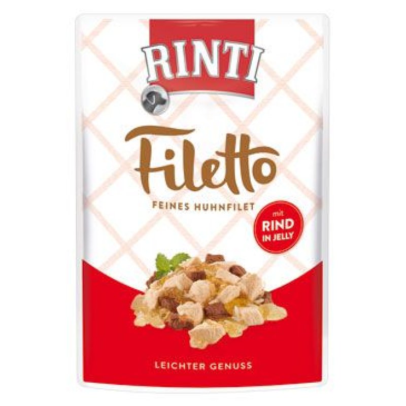 Rinti Dog Filetto kapsa kuře+hovězí v želé 100 g