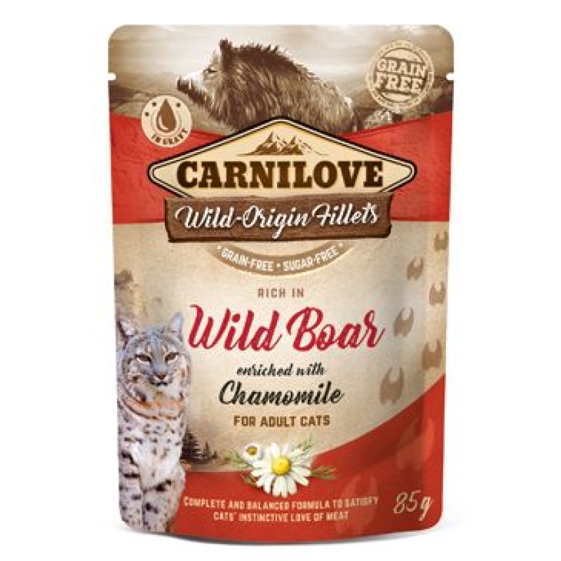 Carnilove Cat Pouch Wild Boar & Chamomile 85 g