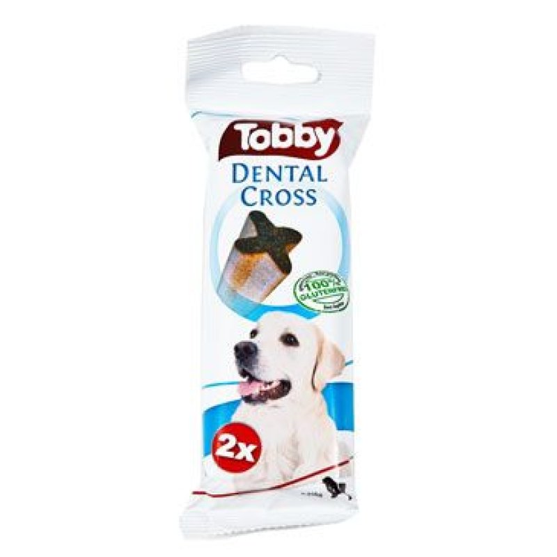 TOBBY pochoutka dentální DENTAL CROSS L 100 g 2 ks