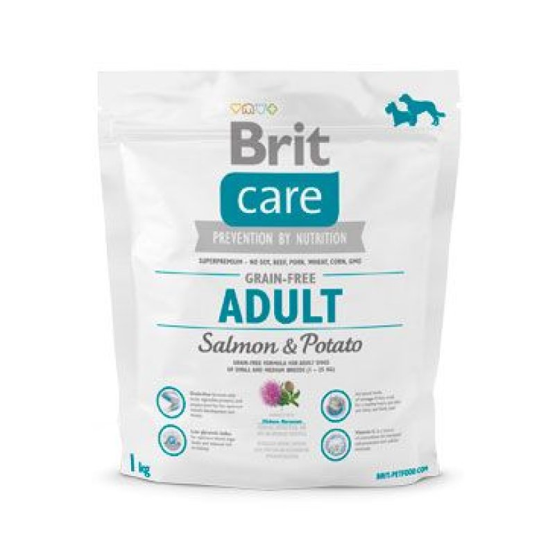 Brit Care Dog Grain-free Adult Salmon & Potato 1 kg