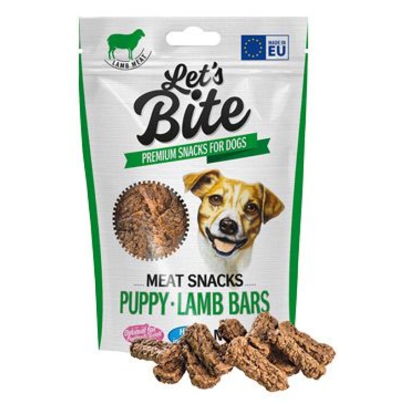 Brit Let's Bite Meat Snacks Puppy Lamb Bars 80 g