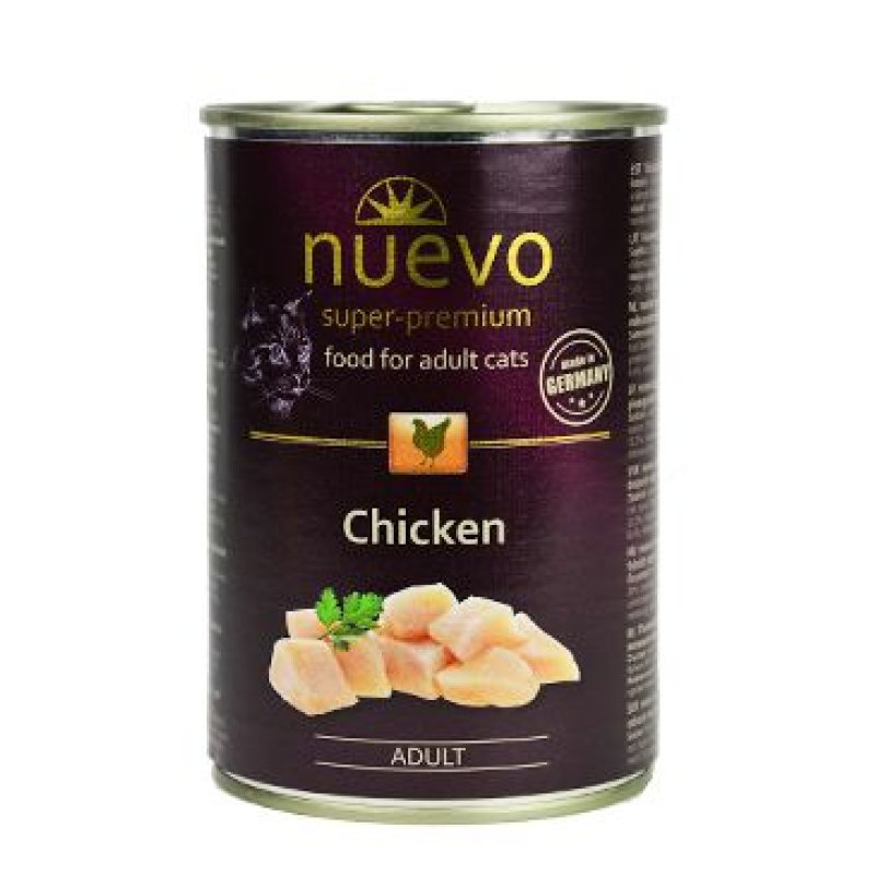 Nuevo kočka adult Kuře konz. 400 g