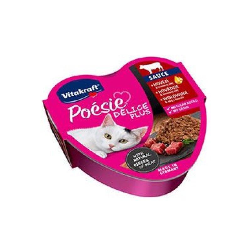 Vitakraft Cat Poésie Déli Plus Sauce vanička hovězí 85 g