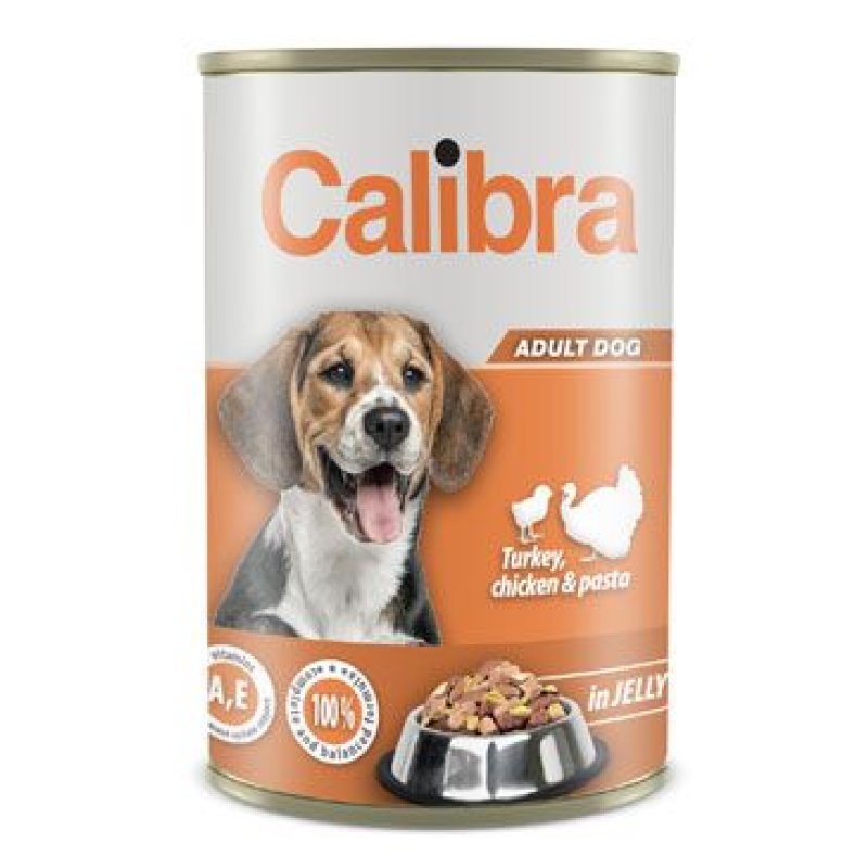 Calibra Dog konz. Turk, chick & pasta in jelly 1240 g