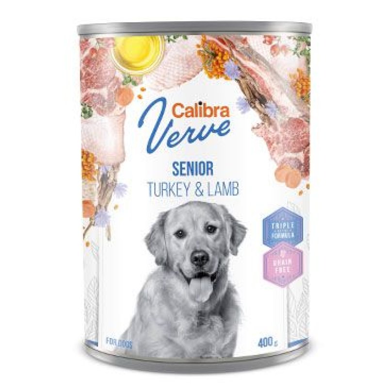 Calibra Dog Verve konz. GF Senior Turkey & Lamb 400 g