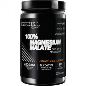 PROM-IN Hořčík • 100 % Magnesium Malate 324 g, pomeranč