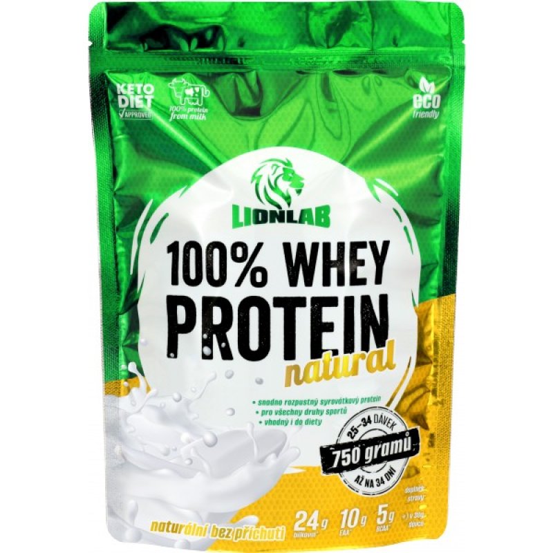 Lionlab 100 % Whey Protein KETODIETA 750 g, bez příchuti