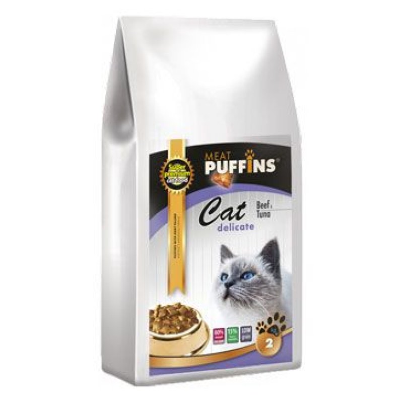 Puffins Cat Delicate Beef & Tuna 2 kg