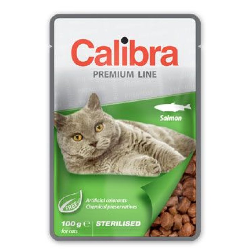 Calibra Cat kapsa Premium Sterilised Salmon 100 g