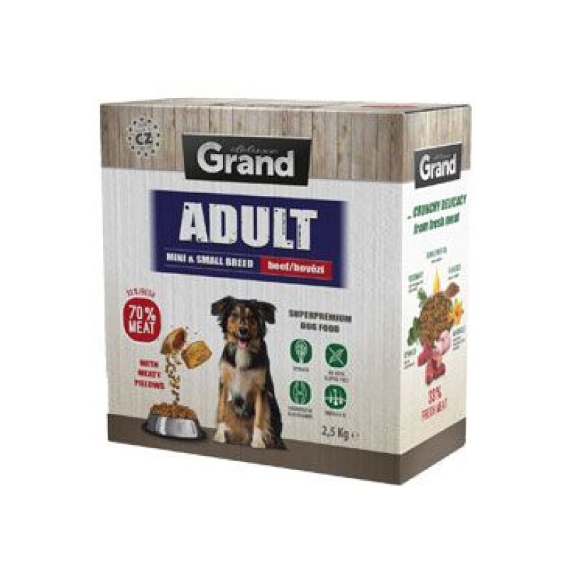 GRAND Adult mini & small breed hovězí 2,5 kg