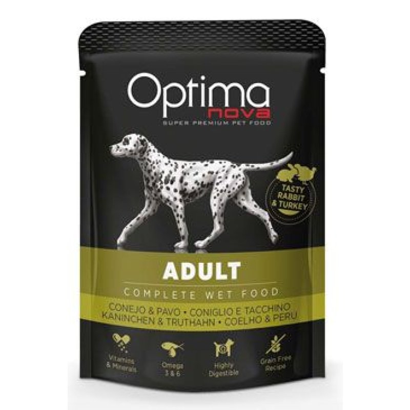 Optima Nova Dog Adult Rabit & Turkey kapsa 300 g