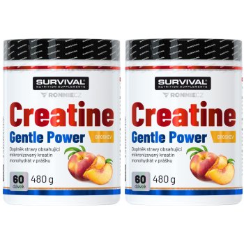 Survival Creatine Monohydrate 480 g, broskev - AKCE 1+1